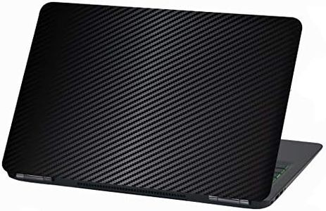 Pellicola protettiva autoadesiva per computer portatile laptop cover in vinile adesivo universal design astratto skin sticker (15″, LP25 Nero carbone)