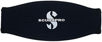 SCUBAPRO Neoprene Dive Mask Strap, 2.5mm, Black/Black