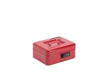 Burg Wachter 8" Money 5020 Combination Lock Cash Box - Red