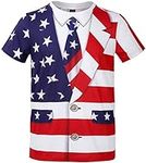 Funny World Mens American Flag Tuxe