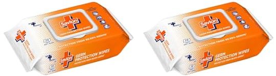 Savlon Germ Protection Multipurpose Thick & Soft Wet Wipes With Fliptop Lid - 72 Wipes Multi Purpose (Pack of 2)