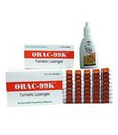 Dhanwantari ORAC-99K Turmeric Lozenges 100 Lozenges And Free Deb Health Grow Panch Tulsi Drop Immunity Booster & Anti-Oxidant 30M (Pack of 2)