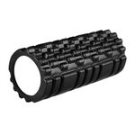 LUHI Foam Roller - High Density Exercise Roller for Deep Tissue Muscle Massage, Muscle and Back Roller for Fitness, Physical Therapy, Yoga and Pilates, Gym Equipment (Black)