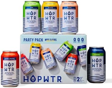 HOP WTR - Sparkling Hop Water - Variety Party Pack (12 Pack) - NA Beer, No Calories or Sugar, Low Carb, With Adaptogens and Nootropics for Added Benefits (12 oz Cans)