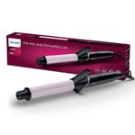 Philips New Hair Curler with 25MM Barrel | Tourmaline Infused Ceramic Coated Barrel for Long-Lasting Natural Looking Curls| Style with care with 8 temp. settings | BHB864/00