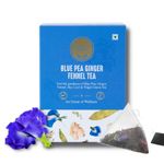 Blue Pea Flower Tea with Ginger Fennel Seven Spring | 45 Cups - 15 tea bags | Reduces Stress and Calms your Senses | Shankhpushpi Ancient Tea…