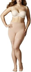FALKE Women's Beauty Plus 20 Denier Sheer Tights, Beige (Powder 4069), SHORT