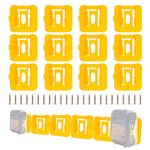 GIPFTYAG 12 Pack Battery Holder for Dewalt 20V Battery Mounts Dock Holder Fit for DCB200 DCB201 DCB202 DCB203 DCB204(w/24 Screws, No Battery)