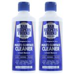 Bar Keepers Friend Multi-Surface Cleaner 2x250g - Original & Best - Cleans, Restores and Polishes - Perfect for Work Surfaces, China & Glassware, Stainless Steel Sinks, Cookers and Cookware
