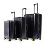 MOKOBARA The Transit Luggage Poly-Carbonate Hard Sided 8 Silent Ninja Wheels (Crypto, Set of 3)