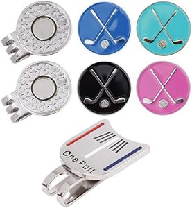 IBEQUEM Lot De 2 Pinces à Capuchon De Golf avec Pinces Magnétiques en Métal, Outil d'Étalonnage De Club De Golf, Accessoires Amovibles, Accessoires De Golf, Accessoires De Golf Tendance, Adaptés