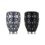 Mishimoto MMSK-DMPL-GM Weighted Steel Core Shift Knob, Dimple, Gunmetal (Anodized Aluminum)