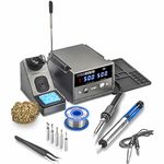 X-Tronic 4008-PRO-X • 75 Watt Soldering Iron Station w/PID Technology • Features: 0-30 Minute Sleep Timer, °C/°F Conversion, and a Mute/Unmute Func • Accessories: 5 Extra Tips, 60/40 Solder, and More