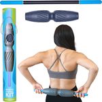 RAD 2-in-1 Muscle Flushing Kit - Includes Exercise Foam Roller & Massage Roller Stick - Deep Tissue Massage Roller - Muscle Foam Roller for Myofascial Release, Mobility, & Recovery