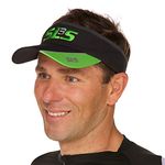 SLS3 Run Sun Visor | Running Visors Men Women | Black Sports Athletic Runners Cap | Running Visor Men Moisture Wicking (Lime)