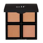 e.l.f. Bronzer Palette, Powder Bronzer Palette For Sunkissed Sculpted Glow, Use On Forehead, Cheeks, Ears & Jawline, Bronzed Beauty