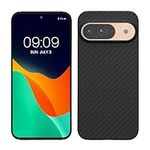 kalibri Aramid Fiber Case Compatible with Google Pixel 9 - Case Super Slim Strong Protective Phone Cover - Black Matte