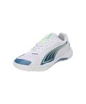 Puma Unisex-Adult Solarstrike III White-Blue Horizon Indoor Shoe - 7 UK (10784902)