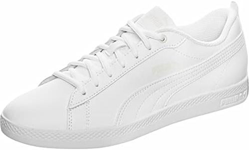 PUMA Women's Smash WNS V2 L Sneakers, White White, 37 EU 4UK 4 UK