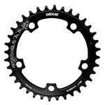 Round Chainring 110BCD 36T 38T 40T 42T 44T 46T 48T 50T 52T Narrow Wide Chainring for 7 to 12 Speed Chains (Black 46T)