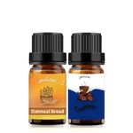 yethious Oatmeal Bread & Coffee Essential Oil Set - Coffee Fragrance Oil Oatmeal Bread Aromatherapy Oils for Diffuser - Oatmeal Bread & Coffee Oil - 2 x 10ml