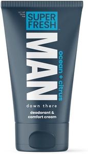 Super Fresh Man Parts Ball Deodorant Lotion for Men - Mens Hygiene Cream for Groin, Butt, & Body - Control Odor and Stay Comfortable - Aluminum Free - 4 oz Tube