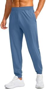 Soothfeel Men's Joggers with Zipper Pockets Golf Joggers Lightweight Sweatpants Athletic Workout Pants for Men Track 30" (Slate Blue, XS)