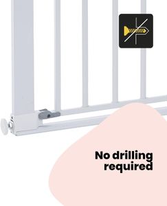 Safety 1st Baby Stair Gate – White Child Safety Barrier