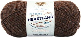 Lion Brand Yarn Company 142 g 100 Percent Acrylic Heartland Yarn Ball, Sequoia, 10.89 x 10.89 x 22.95 cm, 136-126