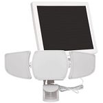 Westinghouse 2000 Lumen Solar Motion Activated Triple Head Security Light, White