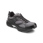 Dr. Comfort Endurance Plus Mens Athletic Shoes w/Gel Inserts-Therapeutic Diabetic Mens Running Shoes, Black, Large