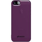 Amzer Soft Gel TPU Gloss Skin Fit Case Cover for iPhone SE/iPhone 5 / iPhone 5S - Translucent Purple