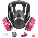 Full Face Respirator Mask, 6800 Reusable Respirator Mask with Filters 60921, Anti-fog, Ideal for Paint, Spray, Dust, Chemical