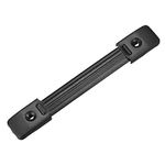 uxcell Speaker Audio Handle Pull Cabinet Grasp Strap Style Spring Steel Handle with Metal End Caps Buckle Black