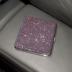 Cigarette Case for Men and Women, Glitter Rhinestone Bling Portable Metal Cigarette Box for 20 Cigarettes, Elegant Cigarette Case, Waterproof Cigarette Case, Cigarette Box, Cigarette Box, Pink