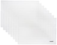 Amazon Brand - Solimo Folder, One-Touch Opening, Reusable, (A4, Set of 10), White