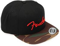 Fender© Camo Flatbill Hat - One Size - Color: Black/Camo