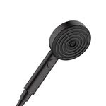 hansgrohe Pulsify 6-inch Handheld Shower Head Modern 3-Spray PowderRain, IntenseRain, Pulsating Massage in Matte Black, 24111671