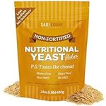 Non Fortified Nutritional Yeast Flakes, Whole Foods Based Protein Powder, Vegan, Gluten Free, Vitamins B, Beta-glucans, and All 18 Amino Acids (24 oz.)