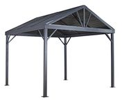 Sojag 10' x 10' Sanibel I Hardtop Gazebo Outdoor Weather-Resistant Aluminum Frame Sun Shelter
