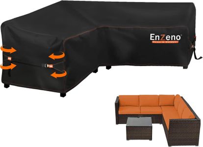 Enzeno V-Shape Garden Furniture Cover – Waterproof 420D Oxford, 215x215cm