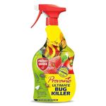 Provanto Ultimate Bug Killer, 1L - Fast Acting Bug Spray with Up To 2 Weeks Protection From Pests, Contact Insecticide for Indoor & Outdoor Plants