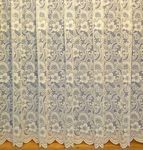 Maple Textile Monaco Net Curtain Luxury Heavy Weight Pretty Flowered Floral Lace Jacqard Pattern. Sold by the Metre.Available in White and Cream (Cream, 42inch Drop)