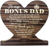 To My Bonus Dad Wood Plaque Sign, You Didn’t Give Me The Gift of Life, Gift Wood Plaque Heart, Unique Gift Idea for Bonus Dad, Bonus Dad Plaque, Meaningful Gifts for Bonus Dad, Father's Day, Christmas