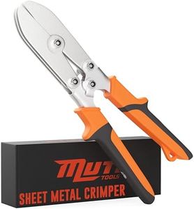 AMERICAN MUTT TOOLS 5 Blade Sheet Metal Crimper Tool – Crimp 24ga Steel and 28ga Stainless – Stove Pipe Crimper Tool, Duct Crimping Tool, HVAC Crimper Tool, Duct Crimper Tool, Downspout Crimping Tool