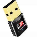 USB Wifi Adapter 600Mbps USBNOVEL Dual Band 2.4G / 5G Wireless Wifi Dongle Network Card for for Laptop Destop Win XP/7/8/10, Mac OS X 10.4-10.12.2