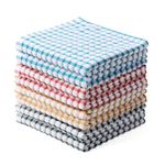Oeleky 100% Cotton Kitchen Dish Cloths for Washing Dishes, 12x12 Inches Dish Rags, Absorbent Kitchen Cloths Pack of 8, Quick Drying Cleaning Cloths