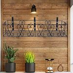 D&V ENGINEERING - Creative in innovation Metal wall fixing wall mounting wall hanging plant planter pot stand bracket for Balcony Black - Large