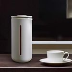 TIMEMORE French Press Coffee Maker(15OZ),Zero Sediment Screen,Shatterproof Carafe (White)