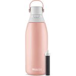 Brita Stainless Steel Water Filter Bottle, 32 Ounce, Rose, 1 Count